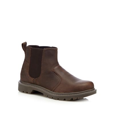 Caterpillar Brown 'Thornberry' stitched welt Chelsea boots